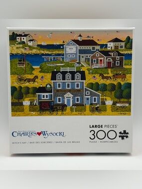 Buffalo Games Charles Wysocki Witch's Bay Jigsaw Puzzle 300 Pieces - Complete